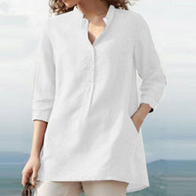 Load image into Gallery viewer, Women&#39;s Urban Casual Stand Collar Loose Shirt