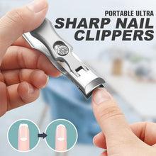 Load image into Gallery viewer, Portable Anti Splash Stainless Steel Nail Clippers
