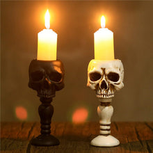 Load image into Gallery viewer, Cubic Skull Pillar Candle Holder