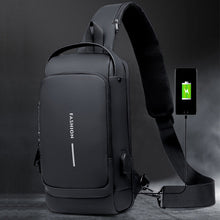 Load image into Gallery viewer, USB Charging Sport Sling Anti-theft Shoulder Bag