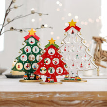 Load image into Gallery viewer, DIY Wooden Mini Christmas Tree Set