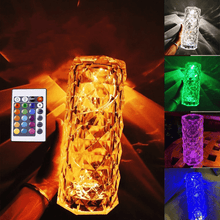 Load image into Gallery viewer, 🎁Rose Rays Crystal Diamond Table Lamp