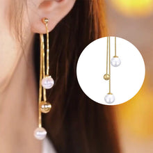 Load image into Gallery viewer, Mermaid Bead Fringe Earrings