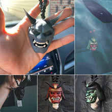 Load image into Gallery viewer, Japanese Oni Mask Car Rear View Mirror Ornament