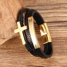 Load image into Gallery viewer, Multilayer Cross Bracelet