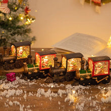 Load image into Gallery viewer, Christmas Crystal Floating Snow Train Light