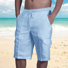 Load image into Gallery viewer, Men&#39;s Casual Linen Shorts