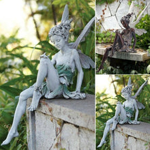 Load image into Gallery viewer, Sitting Fairy Garden Statue