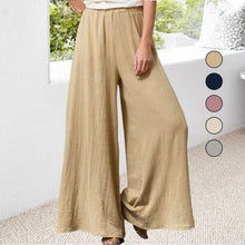 Load image into Gallery viewer, Plus Size Cotton&amp;Linen Wide Leg Pants