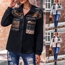Load image into Gallery viewer, Paneled Contrast Loose Jacket