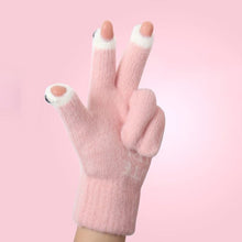 Load image into Gallery viewer, Cute Wool Knitted Gloves