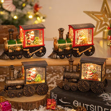 Load image into Gallery viewer, Christmas Crystal Floating Snow Train Light