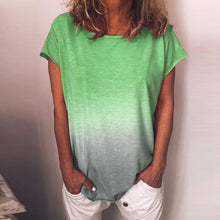 Load image into Gallery viewer, Gradient Rainbow Print T-shirt