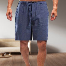 Load image into Gallery viewer, Lockere Freizeitshorts aus Leinen für Herren