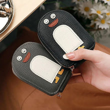 Load image into Gallery viewer, Cute Penguins PU Credit Card Coin Wallet