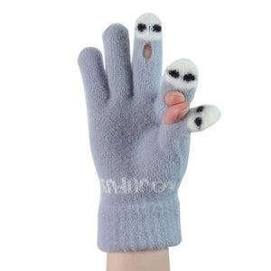 Cute Wool Knitted Gloves