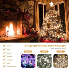 Load image into Gallery viewer, Christmas Ribbon Fairy Lights