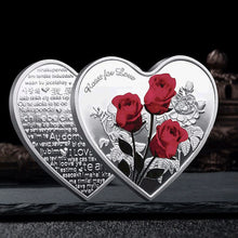 Load image into Gallery viewer, Rose Heart-Shaped Commemorative Coin