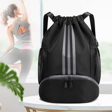 Load image into Gallery viewer, Large Nylon Drawstring Pocket Backpack