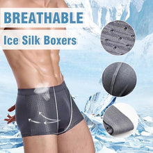 Load image into Gallery viewer, Breathable Men Ice Silk Boxer, Honeycomb Ventilation Design