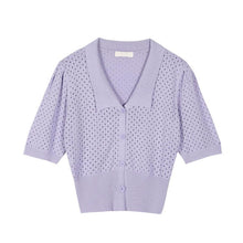 Load image into Gallery viewer, V-neck Half-Sleeve Sweater