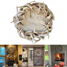 Load image into Gallery viewer, Rustic Farmhouse Antler Wreath