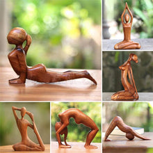 Load image into Gallery viewer, Wooden Yogi Sculpture