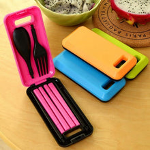 Load image into Gallery viewer, Portable Cutlery Set (Chopsticks Fork Spoon)