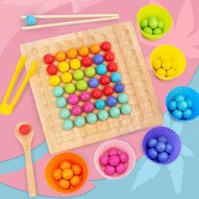 Load image into Gallery viewer, 💗🌈Wooden Clip Beads Educational Toys🧸🫧