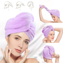 Load image into Gallery viewer, Eco Friendly Super Absorbent Hair Towel Wrap