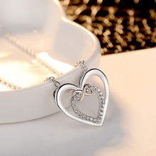 Load image into Gallery viewer, Two Hearts Infinity Necklace