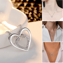 Load image into Gallery viewer, Two Hearts Infinity Necklace