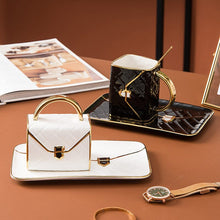 Load image into Gallery viewer, Creative Handbag Shaped Mug with Saucer and Spoon