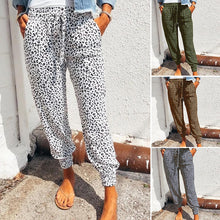 Load image into Gallery viewer, Ladies Casual Drawstring Baggy Pants With Pockets