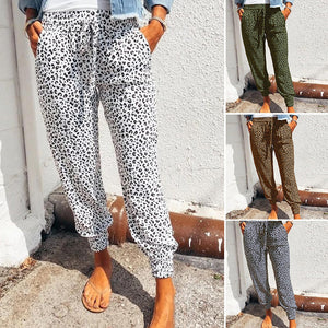 Ladies Casual Drawstring Baggy Pants With Pockets