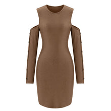 Load image into Gallery viewer, Off Shoulder Hip Dress