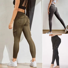 Load image into Gallery viewer, Women&#39;s Pocket Sexy Stretch Leggings Fitness Track Pants