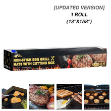 Load image into Gallery viewer, New Cuttable Non-Stick BBQ Grill Mats with Cutting Box💗