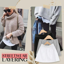 Load image into Gallery viewer, Women High Waist Fake Top Lower Sweep