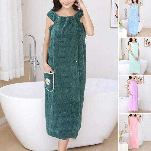 Quick Dry Absorb Water Wearable Bathrobes