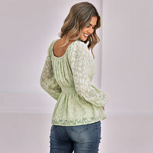 Load image into Gallery viewer, Women's Lantern Sleeve Shirt