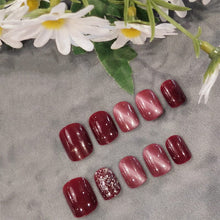 Load image into Gallery viewer, Mysterious Cat Eye Nail Patch with Jelly Gum (24PCS)