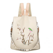 Load image into Gallery viewer, Embroidered Anti-theft Backpack