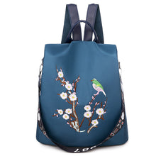 Load image into Gallery viewer, Embroidered Anti-theft Backpack