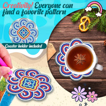 Load image into Gallery viewer, 🌸Diamond Crafts Coasters Diamond Painting Coasters (Mandala)