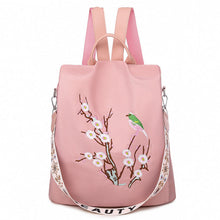 Load image into Gallery viewer, Embroidered Anti-theft Backpack
