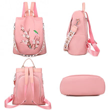 Load image into Gallery viewer, Embroidered Anti-theft Backpack
