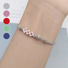 Load image into Gallery viewer, Peach Blossom Adjustable Braided Bracelet