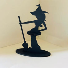 Load image into Gallery viewer, Wooden Witch Ornament