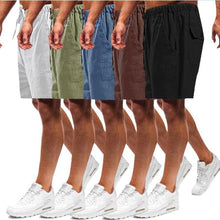Load image into Gallery viewer, Lockere Freizeitshorts aus Leinen für Herren